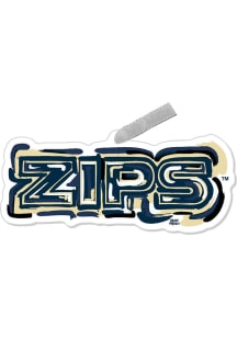 Akron Zips Justin Patten Mascot Ornament - Navy Blue