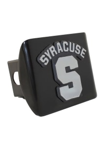 Syracuse Orange Black Metal Chrome Logo Car Accessory Hitch Cover