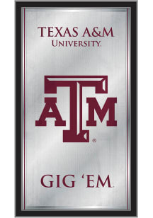 Texas A&M Aggies Fight Song Hanging Back Bar Mirror