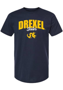 Summit Sportswear Drexel Dragons Womens Navy Blue Sister Short Sleeve T-Shirt