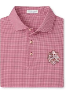Peter Millar Indiana Hoosiers Mens Crimson 2025 College Football National Champions Short Sleeve F..