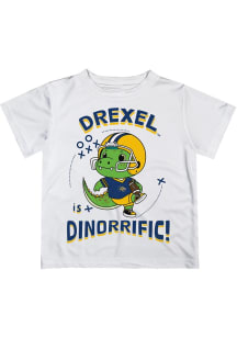 Vive La Fete Drexel Dragons Infant Dino-Riffic Short Sleeve T-Shirt White