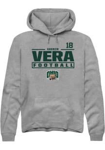 Andrew Vera Ohio Bobcats Mens Graphite Football NIL Stacked Box Player Hood