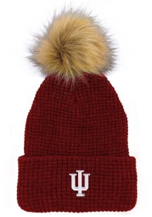 LogoFit Indiana Hoosiers Crimson Belgian Womens Knit Hat