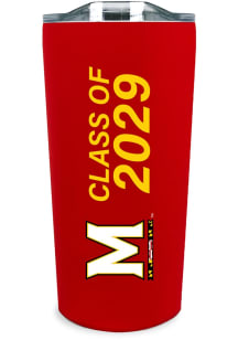 Maryland Terrapins 18oz Class of 2029 Soft Touch Stainless Steel Tumbler - Red