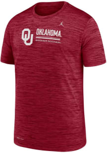 Nike Oklahoma Sooners Youth Crimson Velocity Short Sleeve T-Shirt