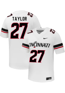 Markell Taylor  Nike Cincinnati Bearcats White NIL Name And Number Football Jersey