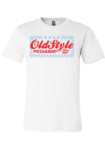 Chicago White Old Style Pizza & Bar Short Sleeve Fashion T Shirt