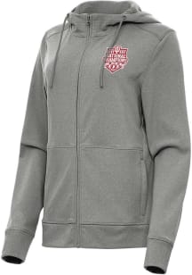 Antigua Indiana Hoosiers Womens Black 2025 CFP National Champions Seeker Long Sleeve Full Zip Jack..