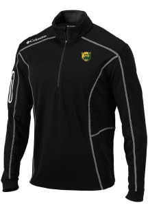 Columbia Baylor Bears Mens Black Heat Seal Omni Wick Shotgun Long Sleeve Qtr Zip Pullover