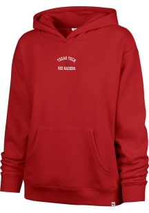 47 Texas Tech Red Raiders Womens Red Spirited Arch Hooded Sweatshirt