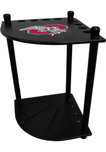 Ohio State Buckeyes Corner Cue Rack Pool Table