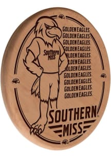 Southern Mississippi Golden Eagles Laser Engraved Sign - Brown