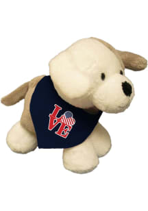Philadelphia Dog Love USA Flag Bandana Plush - White