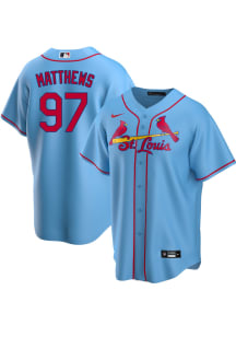 Quinn Mathews St Louis Cardinals Mens Replica Alt Jersey - Powder Blue