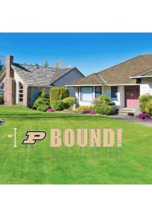 Purdue Boilermakers Large Bound Yard Sign - Gold