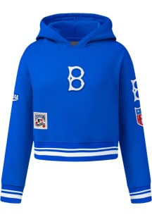 Pro Standard Brooklyn Dodgers Girls Blue Retro Classics Long Sleeve Hooded Sweatshirt