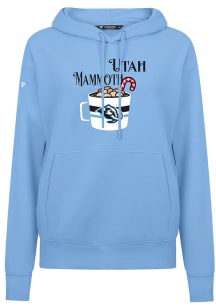 Levelwear Utah Mammoth Womens Light Blue Adorn Mellow Hooded Sweatshirt