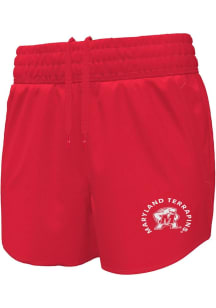 Under Armour Maryland Terrapins Womens Red Flex Shorts
