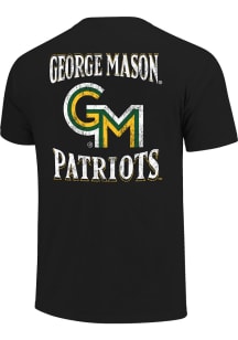 George Mason University Black Flamin' Tiger Short Sleeve T Shirt