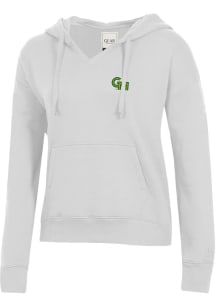 Gear For Sports George Mason University Womens Grey Big Cotton Hooded Sweatshirt