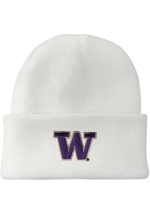 LogoFit Washington Huskies North Pole Baby Knit Hat - White