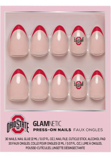 Ohio State Buckeyes Glamnetic Press On Nails Cosmetics