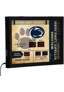 Penn State Nittany Lions Scoreboard Wall Clock