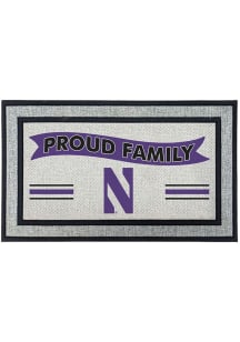 Northwestern Wildcats Proud Family 18x30 Door Mat