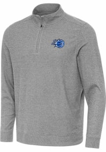 Antigua Orlando Magic Mens Black Subtle Long Sleeve Qtr Zip Pullover