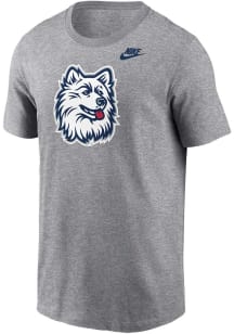 Nike UConn Huskies Grey Heather VAULT HUSKEY Short Sleeve T Shirt