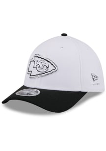 New Era Kansas City Chiefs Mens White 2026 NFL Draft CW 39THIRTY M Crown Flex Hat
