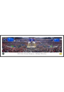 Blakeway Panoramas Michigan Wolverines MBB National Champs 2026 Standard Framed Posters
