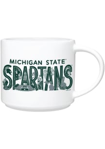 Michigan State Spartans 16oz Regina Schachter Ceramic Mug - White