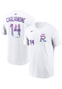 Jac Caglianone Kansas City Royals White City Connect 2.0 Short Sleeve Player T Shirt