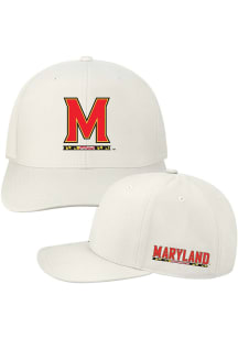Legacy Maryland Terrapins Mens White Back Nine Stretch Fit Flex Hat