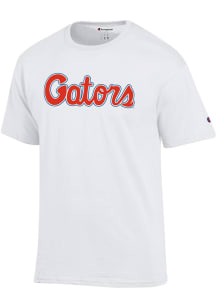 Champion Florida Gators White Script Short Sleeve T Shirt
