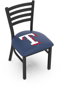 Texas Rangers Stationary Black Wrinkle Finish Pub Stool - Black