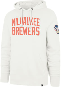 47 Milwaukee Brewers Mens Cream City Connect Gamebreak Headline Long Sleeve Hoodie