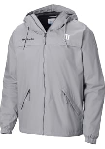 Columbia Indiana Hoosiers Mens Grey Heat Seal Oroville Creek Medium Weight Jacket