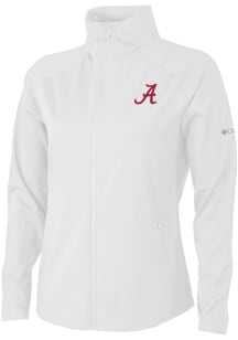 Columbia Alabama Crimson Tide Womens White Fairway Friends Light Weight Jacket