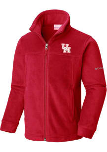 Columbia Houston Cougars Youth Red Steens Mountain Light Weight Jacket