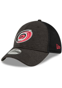 New Era Carolina Hurricanes Mens Charcoal Team Primary Logo Shadow Tech Neo 39THIRTY Flex Hat
