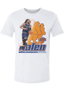 Jalen Brunson New York Knicks White Retro Short Sleeve Fashion Player T Shirt