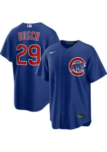 Michael Busch Chicago Cubs Mens Replica Alternative Jersey - Blue