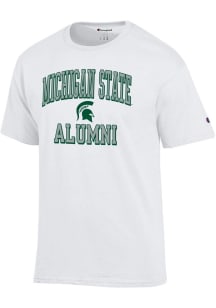 Champion Michigan State Spartans White Est Date Alumni Jersey Short Sleeve T Shirt