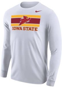 Nike Iowa State Cyclones White Punching Cy Long Sleeve T Shirt