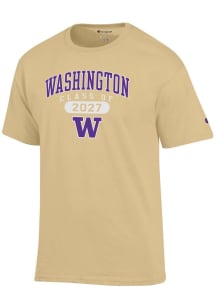 Champion Washington Huskies Gold Class of 2027 Jersey Short Sleeve T Shirt