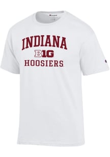 Champion Indiana Hoosiers White Big Ten Jersey Short Sleeve T Shirt