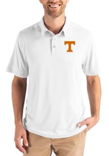 Cutter and Buck Tennessee Volunteers Mens White Coastline Eco Short Sleeve Polo